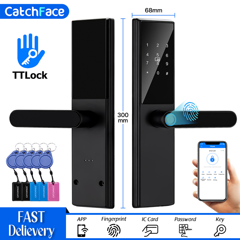 Smart Garden Gate Lock - Bluetooth Fingerprint Türschloss TTLock App Code