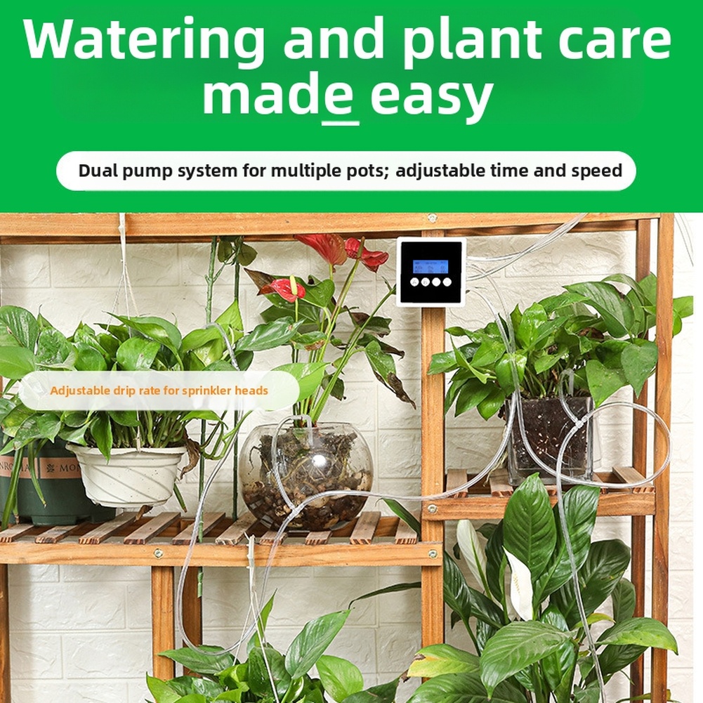 Smart Garden Devices - Intelligentes Timer-Doppelpumpenbewässerungsgerät für Innengärten, Balkone mit