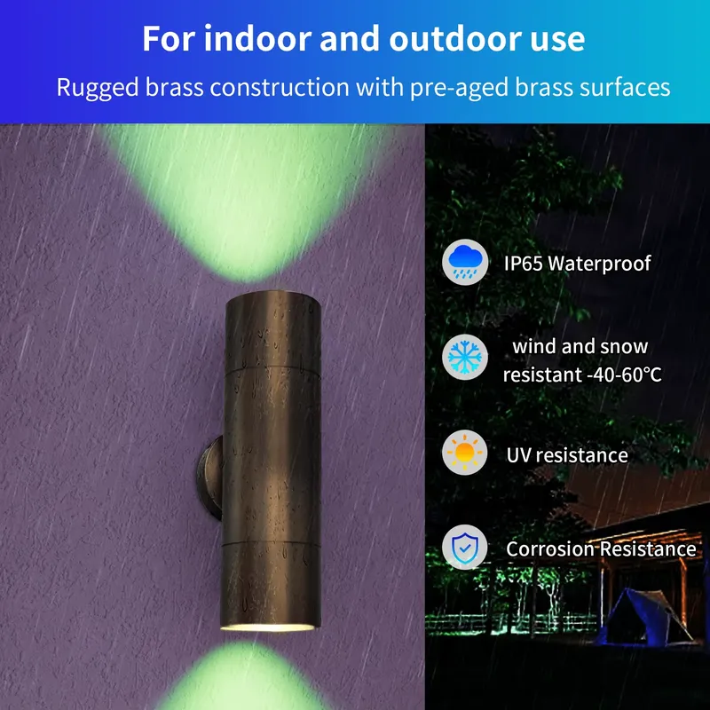 Langlebige Messing-LED-Außenwa – Smart Garden Is Bewertung und Preis