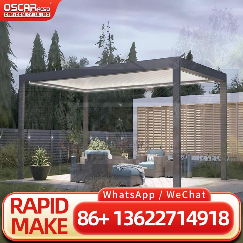 Maßgefertigter Moderner Faltba – Smart Garden Electric Pergola Bewertung und Preis