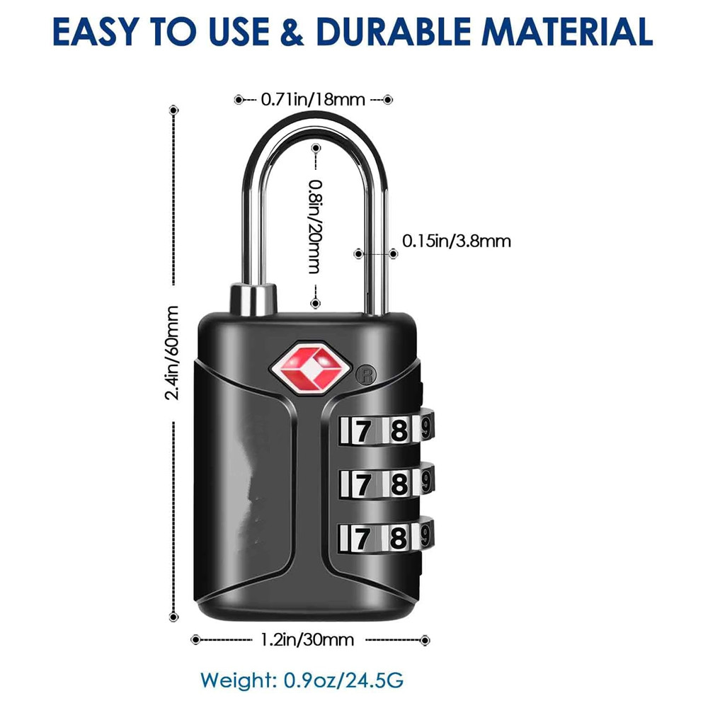 TSA-zugelassene Gepäckschlösse – Smart Garden Gate Lock Bewertung und Preis