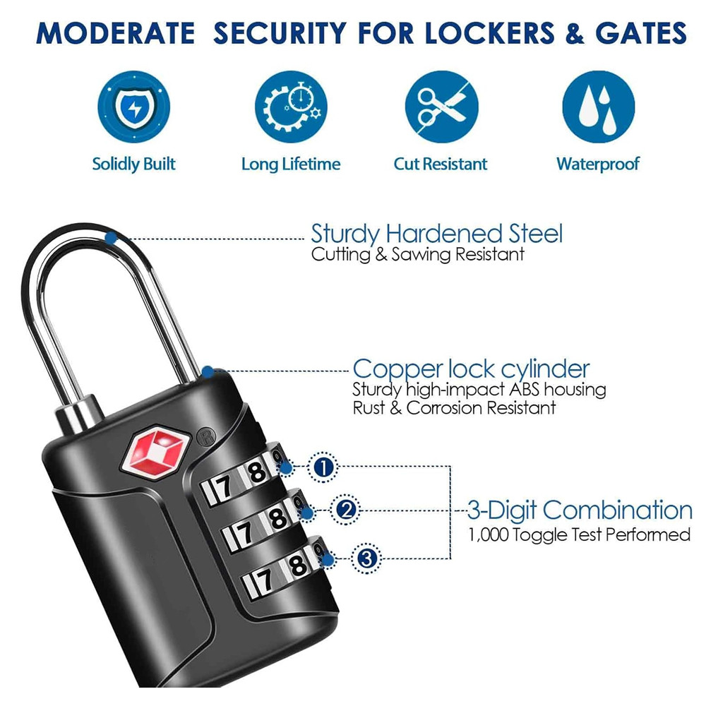 TSA-zugelassene Gepäckschlösse – Smart Garden Gate Lock Bewertung und Preis