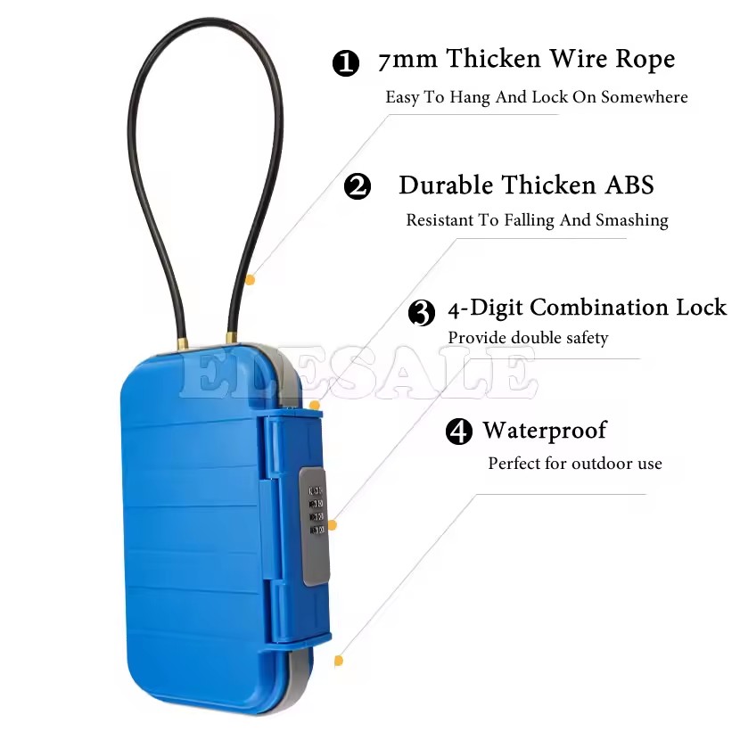 Kreative tragbare 4-stellige Z – Smart Garden Gate Lock Bewertung und Preis
