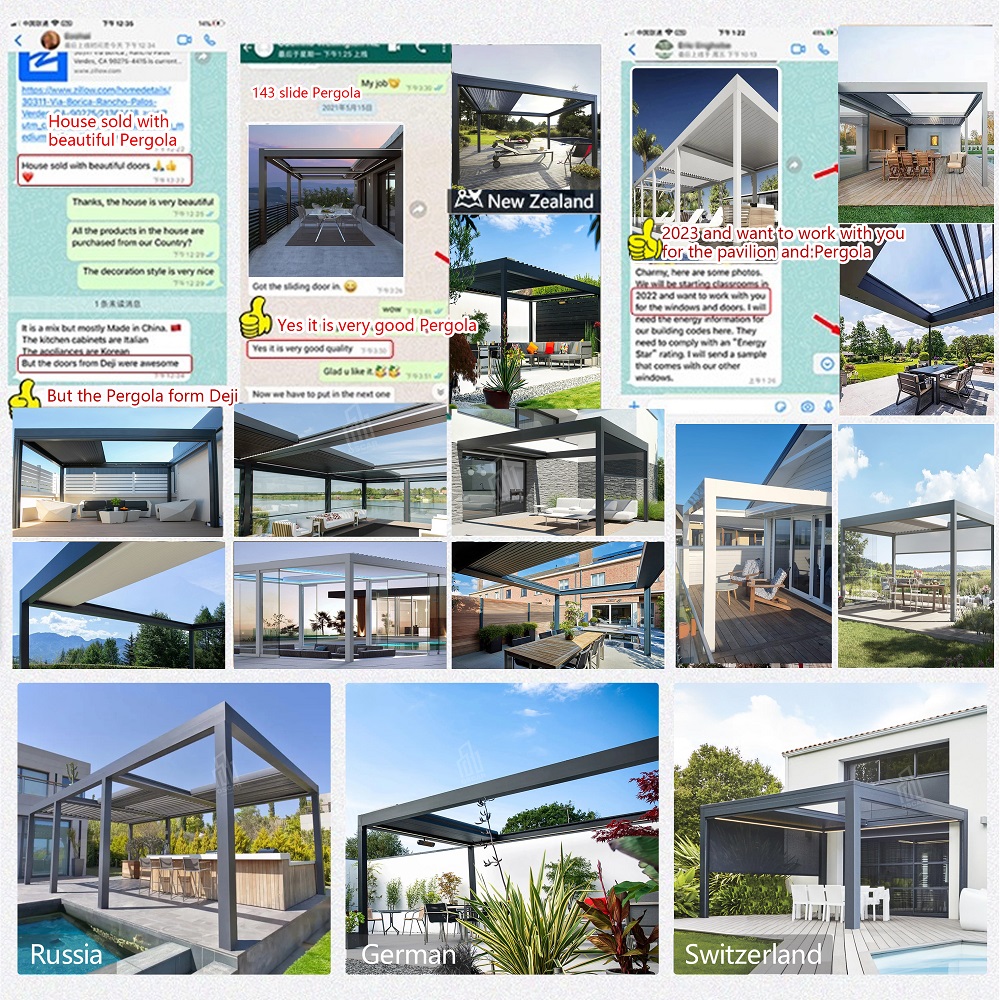 Maßgefertigter Moderner Faltba – Smart Garden Electric Pergola Bewertung und Preis