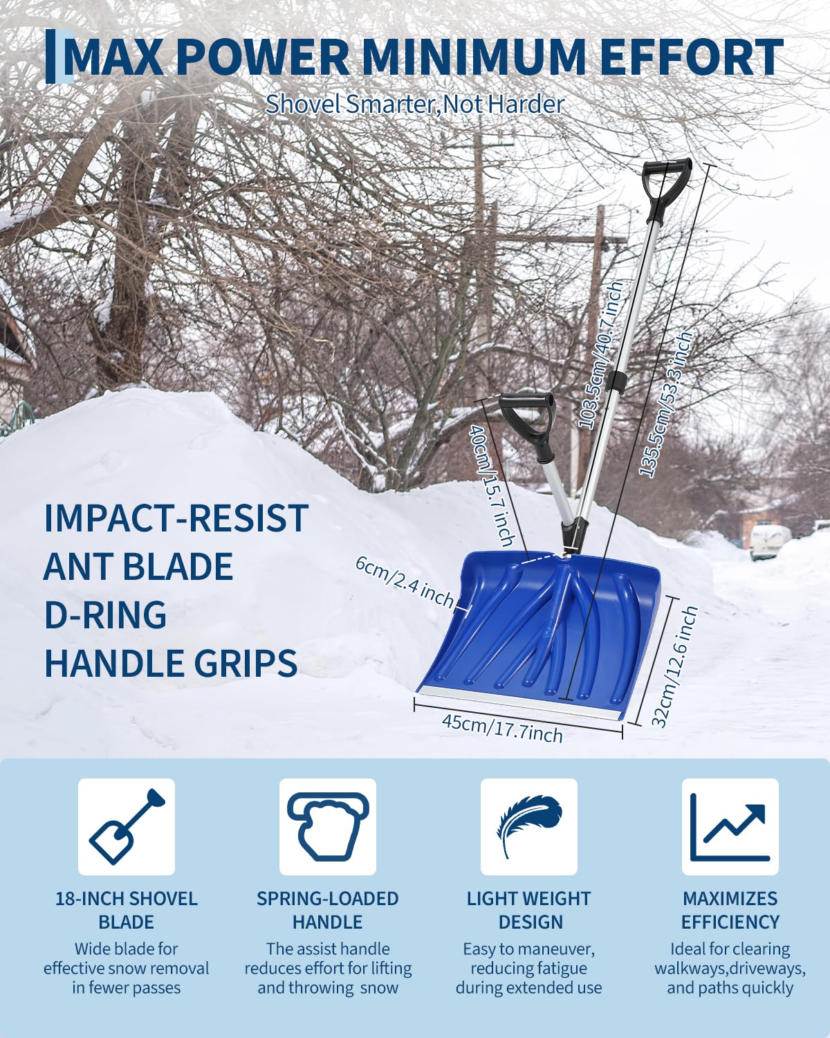 Ergonomische Schneeschaufel mi – Smart Garden Is Bewertung und Preis