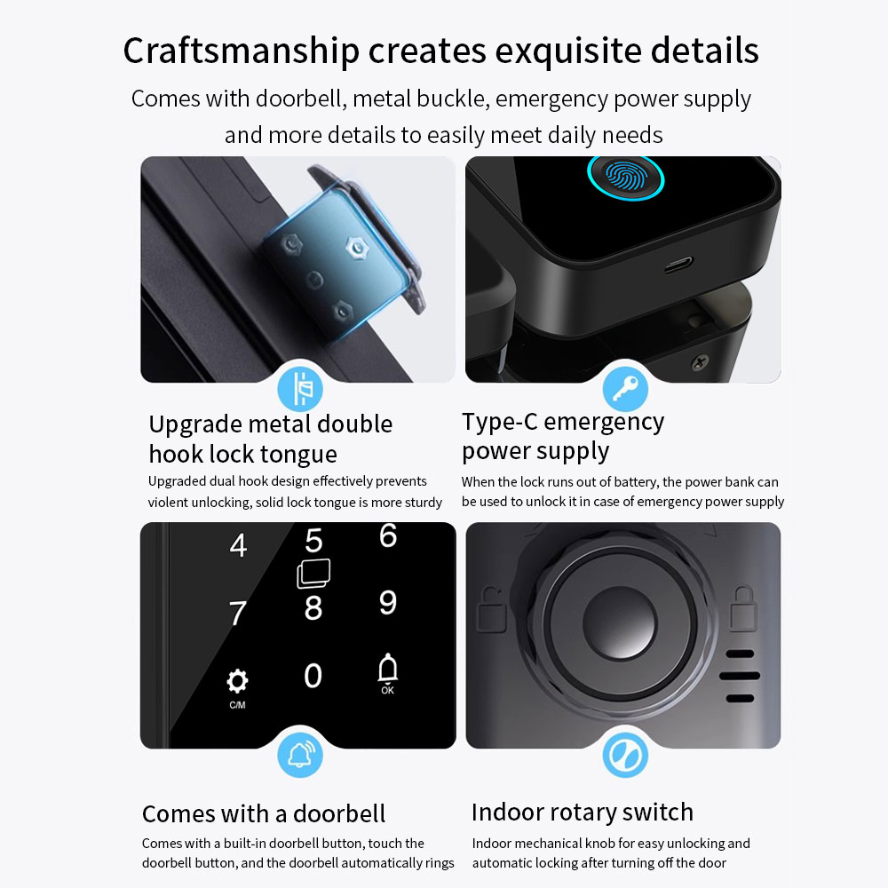 Multifunktionales intelligente – Smart Garden Gate Lock Bewertung und Preis