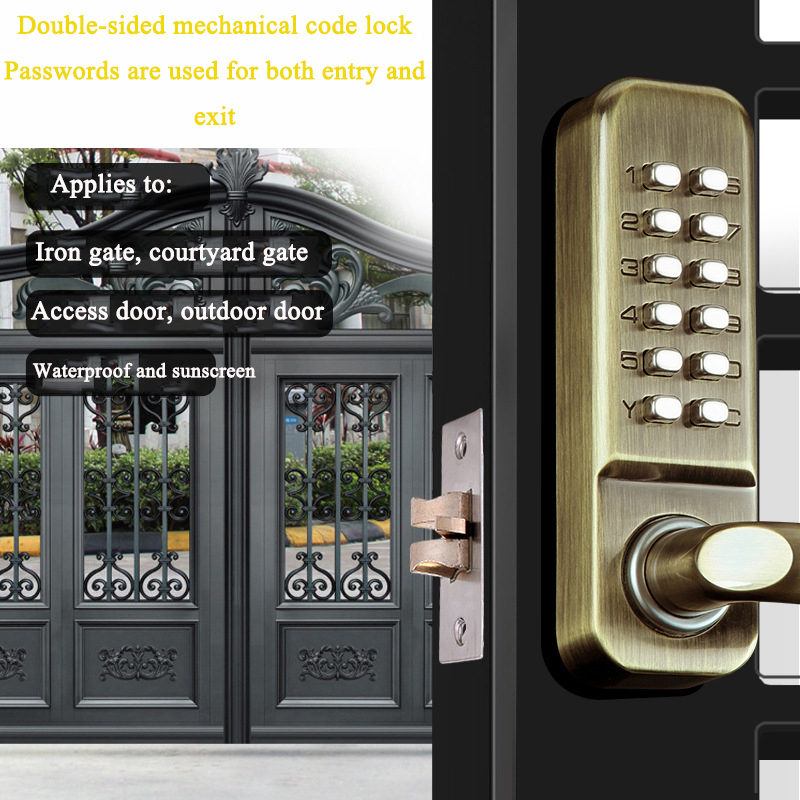 Doppelseitiges, schlüsselloses – Smart Garden Gate Lock Bewertung und Preis