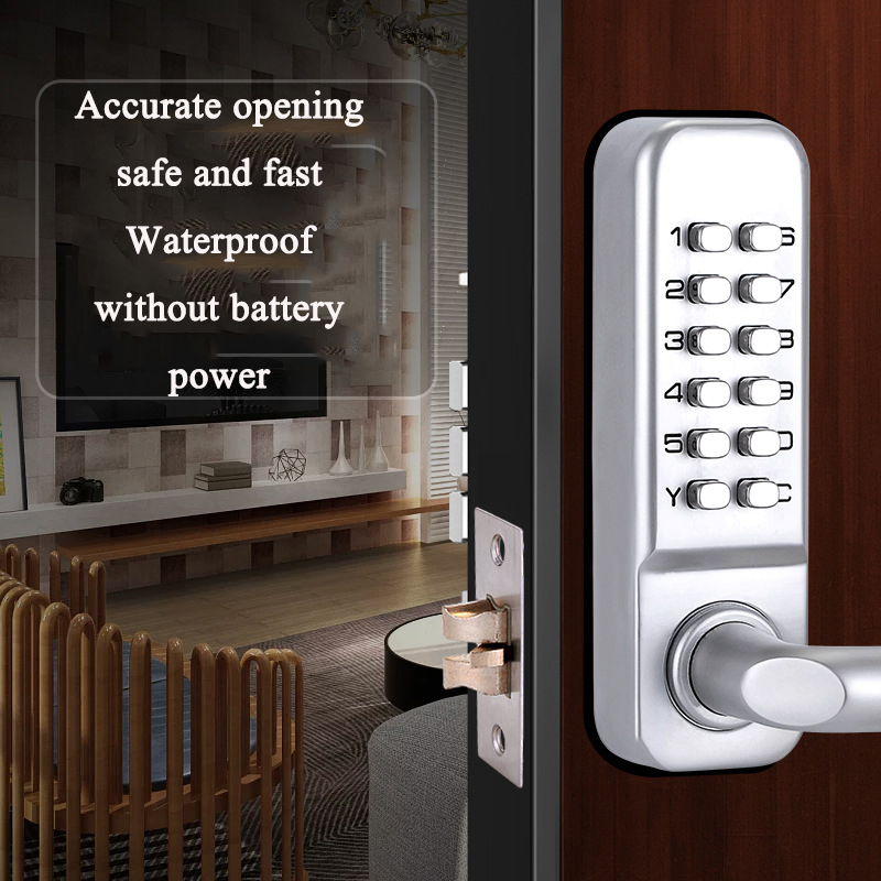 Silbernes digitales Türschloss – Smart Garden Gate Lock Bewertung und Preis